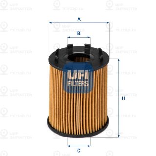 Фильтр масляный UFI 2504300