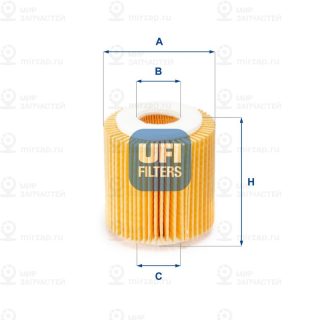 Фильтр масляный UFI 2505600