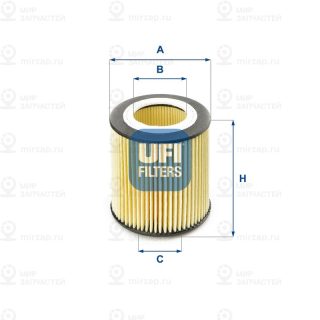 Фильтр масляный UFI 2505800