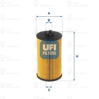 Фильтр масляный UFI 2506400