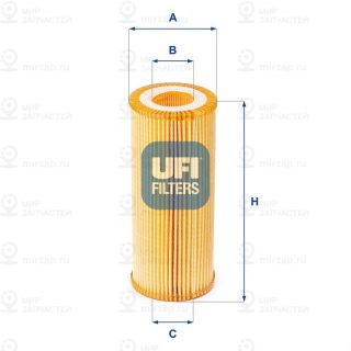 Фильтр масляный UFI 2508000