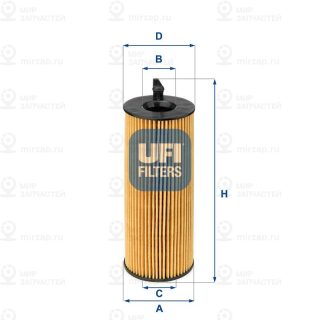 Фильтр масляный UFI 2508400