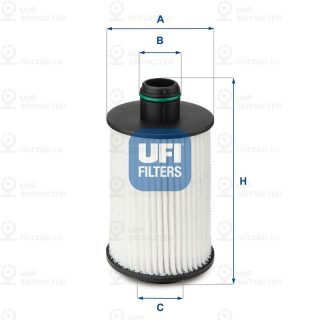 Фильтр масляный UFI 2508800