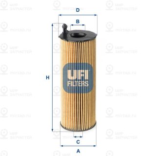 Фильтр масляный UFI 2516800