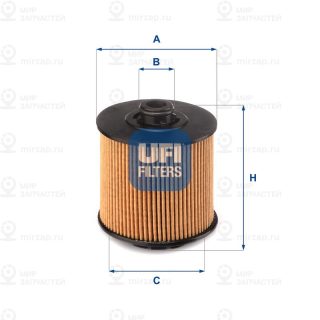 Фильтр масляный UFI 2517301