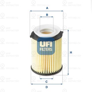 Фильтр масляный UFI 2517800