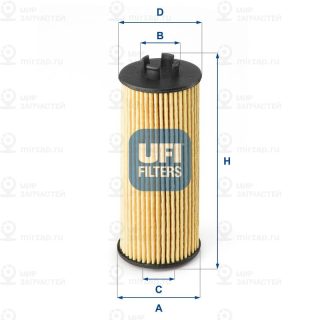 Фильтр масляный UFI 2518500