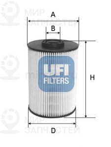 Запчасть UFI 2603700