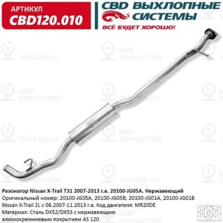 Запчасть CBD CBD120010