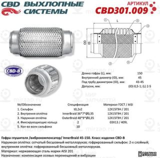 Запчасть CBD CBD301009