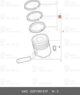 Запчасть VAG 030198151F