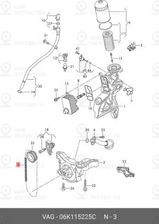 Запчасть VAG 06K115225C