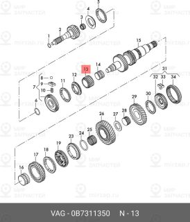 Запчасть VAG 0B7311350