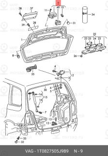 Запчасть VAG 1T0827505J9B9