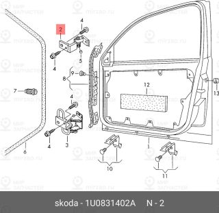 Запчасть VAG 1U0831402A