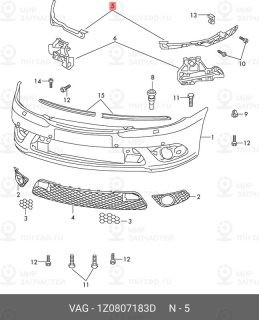 Запчасть VAG 1Z0807183D