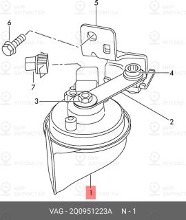 Запчасть VAG 2Q0951223A