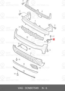 Запчасть VAG 3CN807049