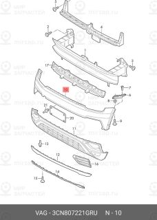 Запчасть VAG 3CN807221GRU