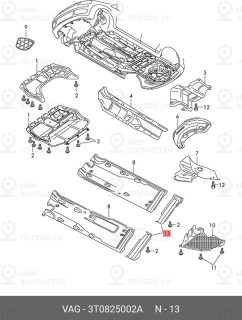 Запчасть VAG 3T0825002A