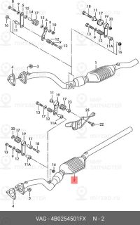 Запчасть VAG 4B0254501FX