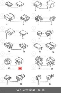 Запчасть VAG 4F0937741