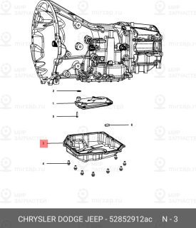 Запчасть CHRYSLER 52852912AC