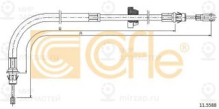 Трос Стояночного Тормоза Передн Ford Transit All Busmodel 2006-/ Opel Cofle 115588