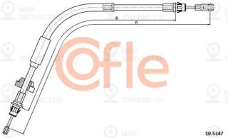 Трос Стояночного Тормоза Ford Transit 13- Cofle 92105347