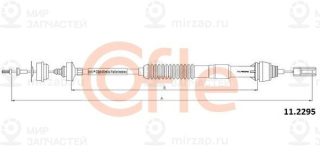 Трос Сцепления Citroen Berlingo All 1.4-1.6 (Кроме Ds/1.8) 97- Cofle 92112295