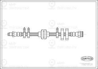 Тормозной шланг CORTECO 19018131