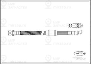 Тормозной шланг CORTECO 19018200