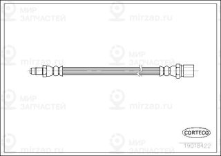 Тормозной шланг CORTECO 19018422