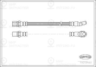 Тормозной шланг CORTECO 19018480