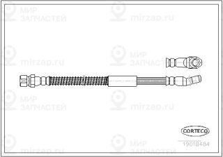 Тормозной шланг CORTECO 19018484