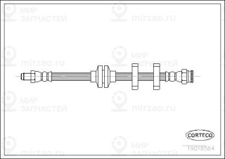 Тормозной шланг CORTECO 19018564
