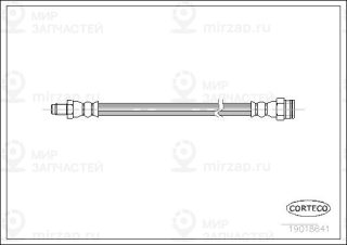 Тормозной шланг CORTECO 19018641