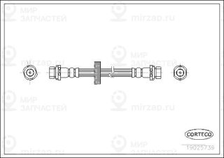 Тормозной шланг CORTECO 19025739