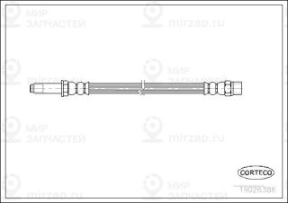 Тормозной шланг CORTECO 19026386