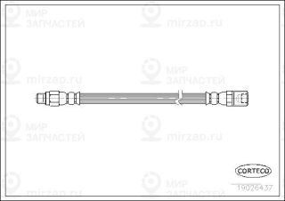 Тормозной шланг CORTECO 19026437