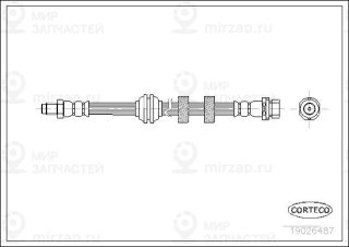 Тормозной шланг CORTECO 19026487