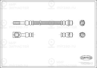 Тормозной шланг CORTECO 19026813