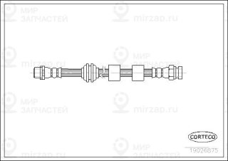 Тормозной шланг CORTECO 19026875