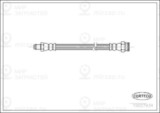 Тормозной шланг CORTECO 19027934