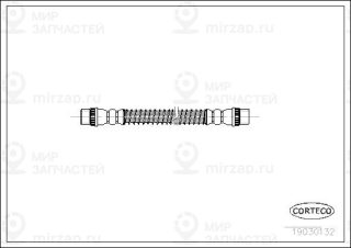 Тормозной шланг CORTECO 19030132