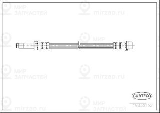 Тормозной шланг CORTECO 19030152