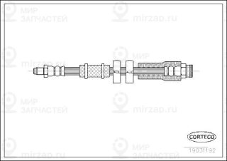 Тормозной шланг CORTECO 19031192