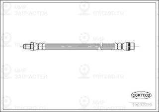 Тормозной шланг CORTECO 19032099