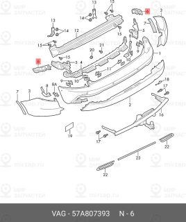 Запчасть VAG 57A807393
