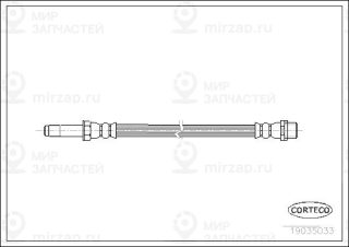 Тормозной шланг CORTECO 19035033